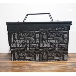 "WEAPON" 30 CAL BLACK AMMO CAN